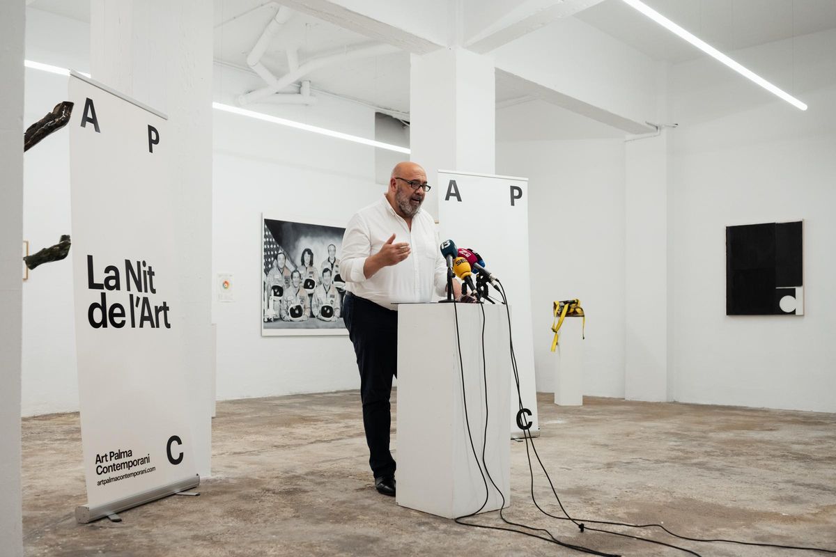 El alcalde de Palma, Jaime Martínez, durante la presentación de la Nit de l'Art