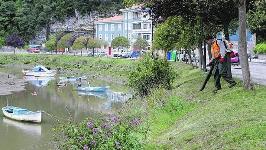 La zona por la que se ha planeado la senda fluvial del Sella, en Ribadesella.