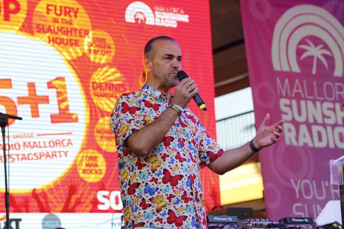 Inselradio-Chef Daniel Vulic. Das Inselradio Mallorca und Mallorca-Sunshine Radio sind Partner der Veranstaltung.