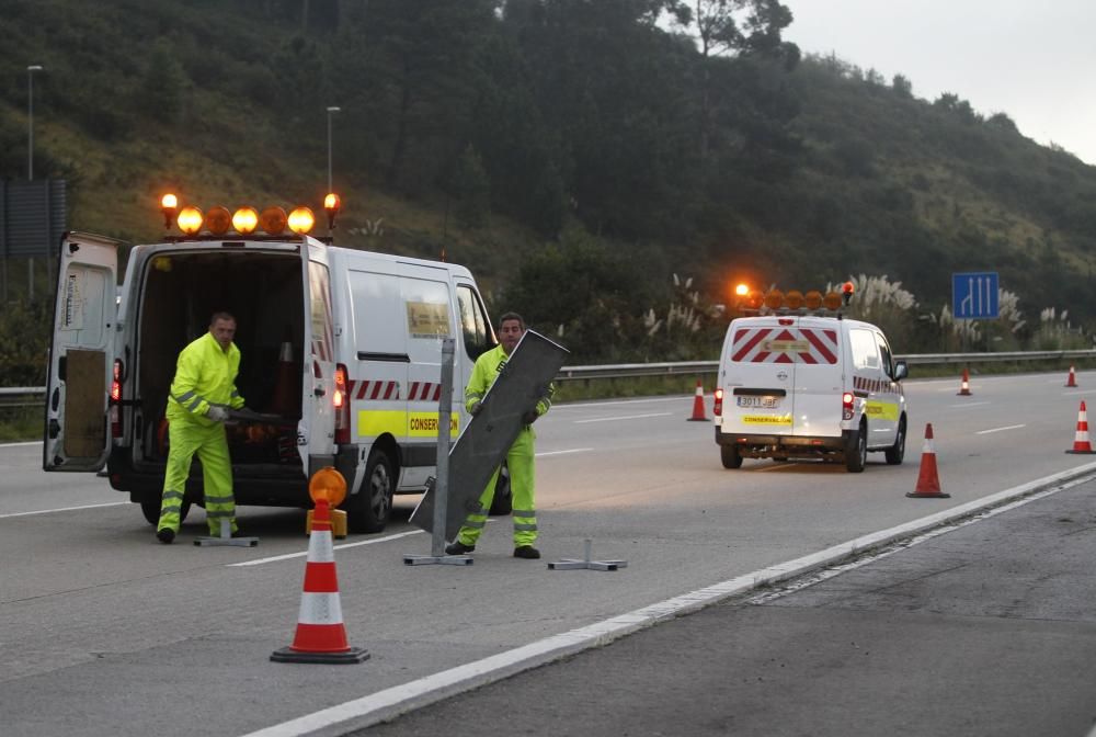 Obras en la autopista "Y"