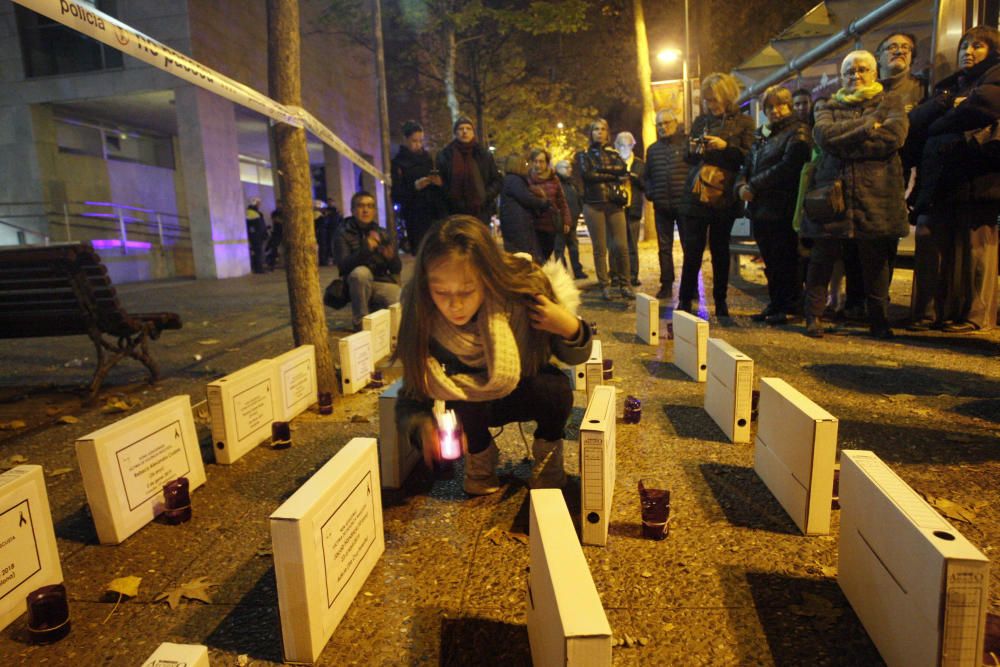 Cadena humana contra la violència masclista