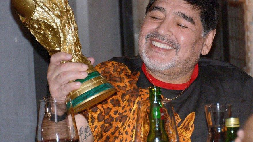 Pizza y milanesa: la comida 10 de Maradona