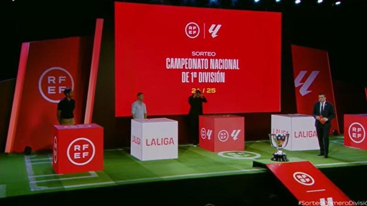 Sorteo de los calendarios de Liga en Primera y Segunda División, hace dos veranos.