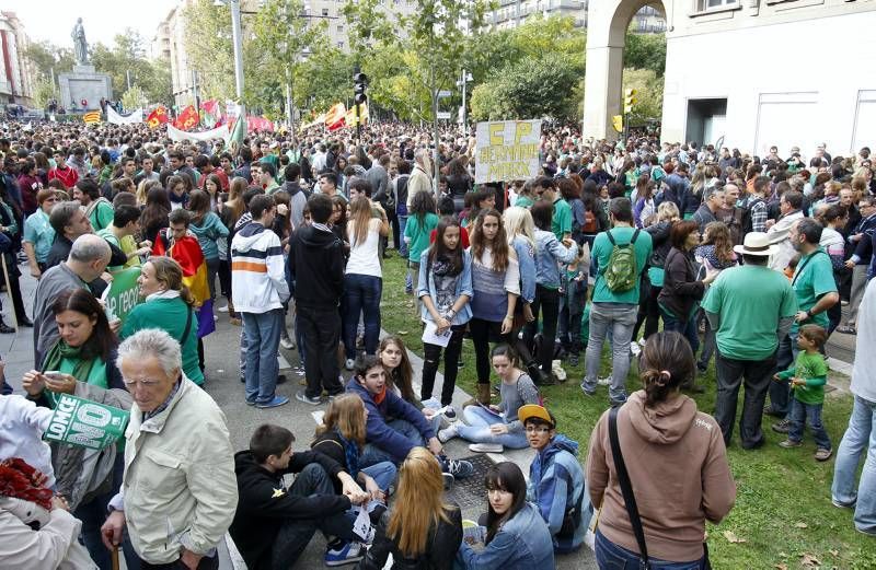 Fotogalería: Huelga educativa en Zaragoza