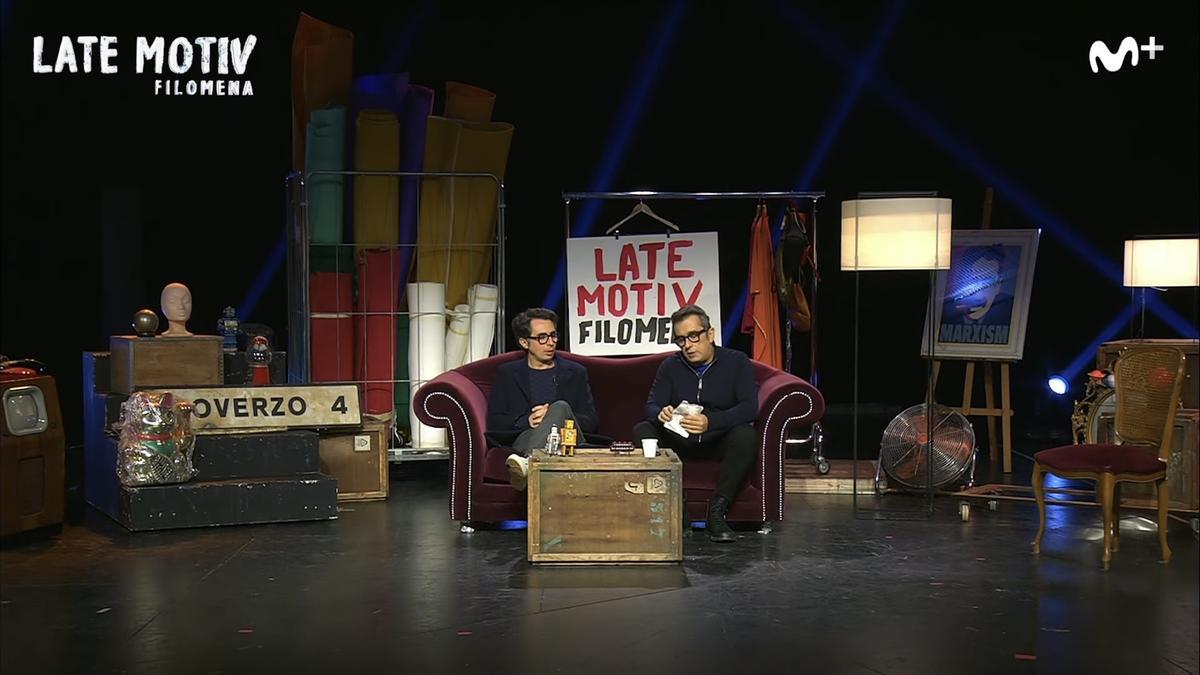 Buenafuente es queda atrapat a Barcelona pel temporal i grava ‘Late Motiv’ des del seu mític plató