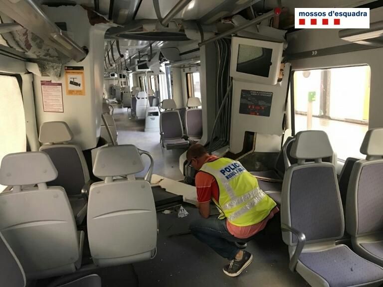 Accident de tren a l'Estació de França