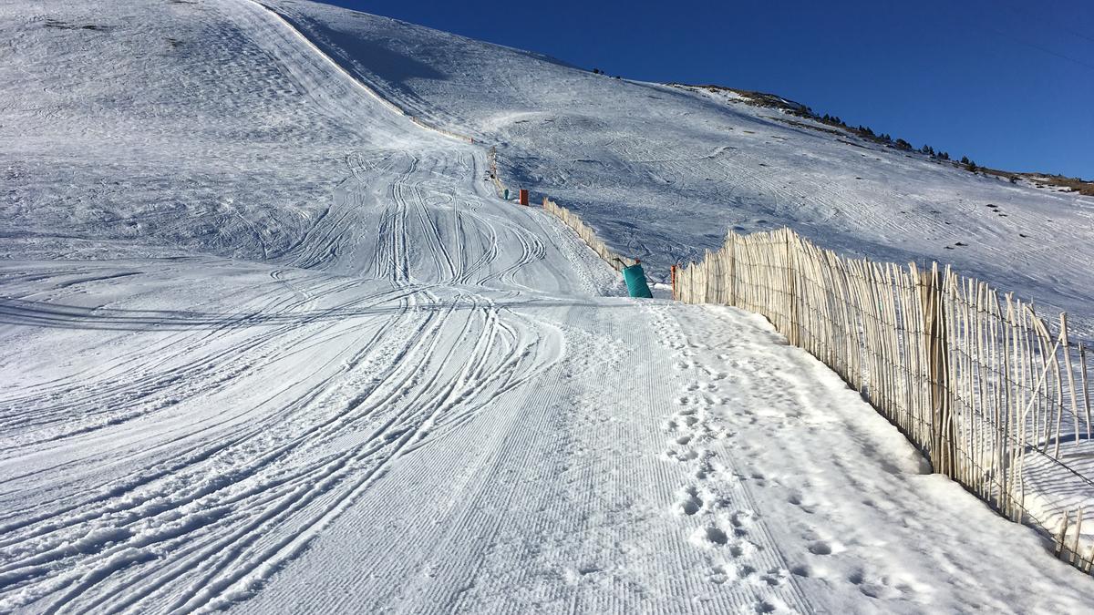 Pista de l&#039;estació de la molina, al sector de Coll de Pal