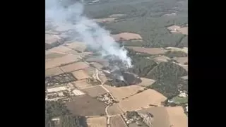 Controlat l'incendi de vegetació declarat dissabte a Begur