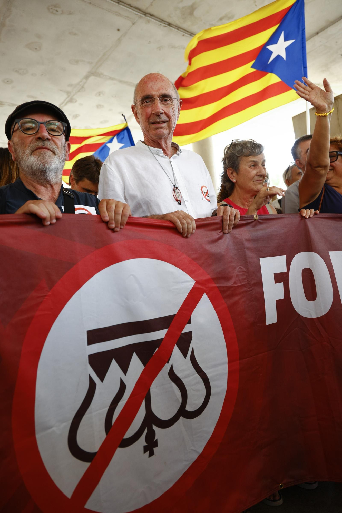 La protesta contra la Monarquia a Lloret