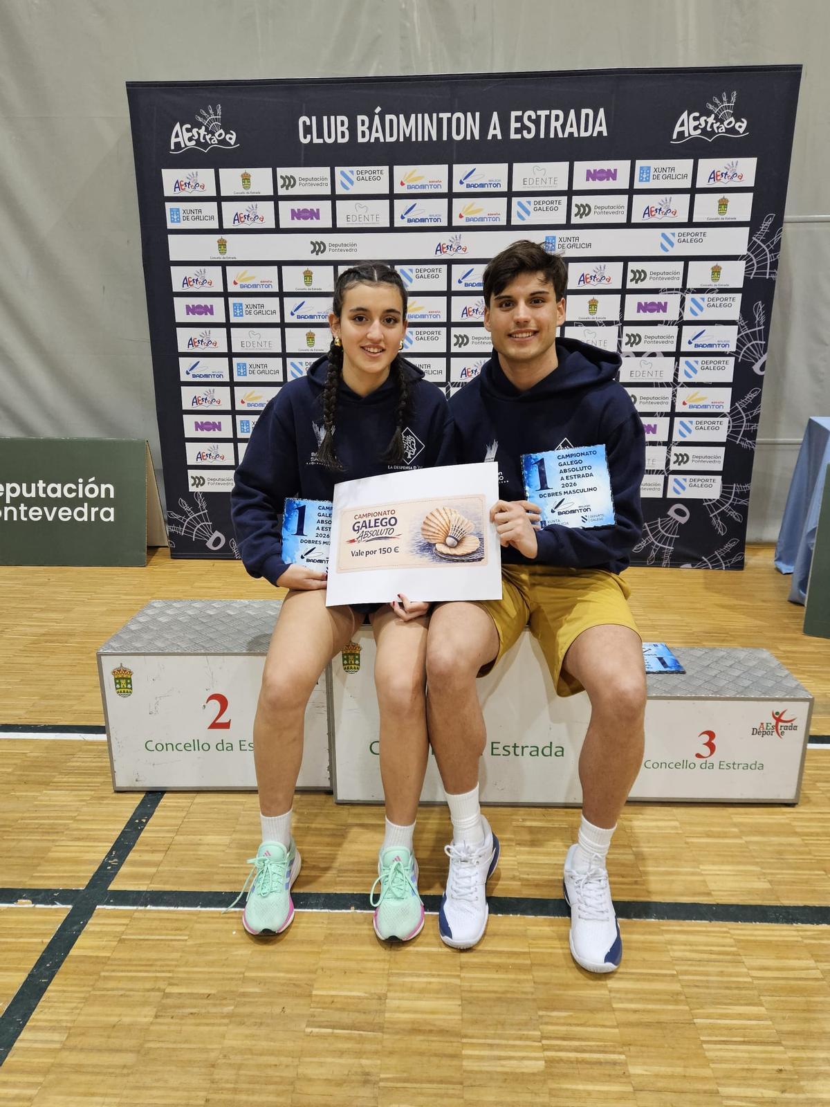 Sara y Rodrigo Sanjurjo vencieron en la modalidad de dobles mixtos.