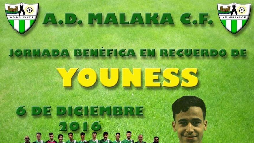 Homenaje hoy en el campo del Malaka al desaparecido Younes