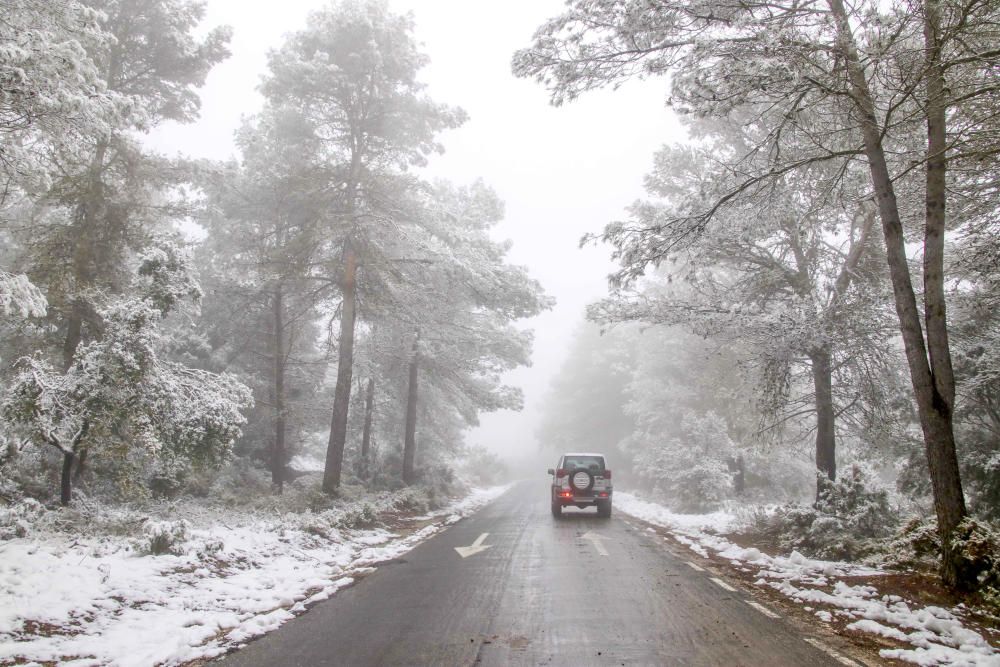 Nueva nevada en l'Alcoià y El Comtat