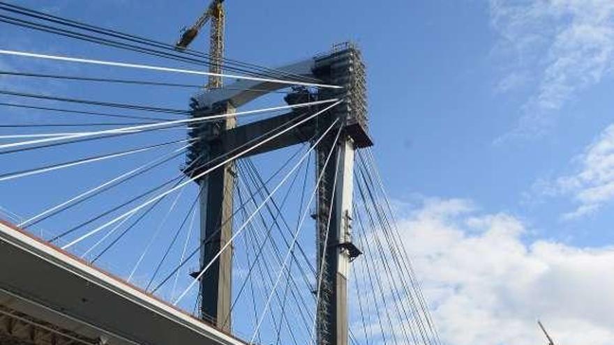 El Puente de Rande durante las obras de ampliación. // Gonzalo Núñez