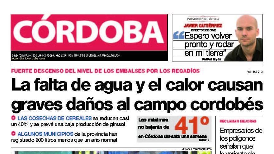 La portada de CÓRDOBA