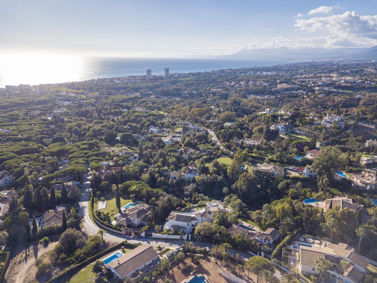 Imagen aérea de la ciudad de Marbella.