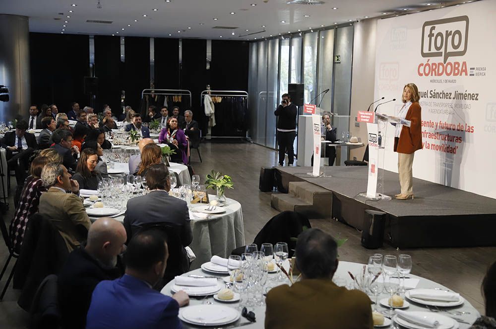 La ministra Raquel Sánchez en el Foro Córdoba