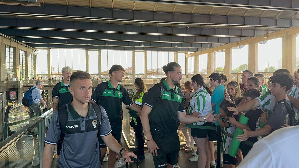 La llegada del Córdoba CF de Barcelona