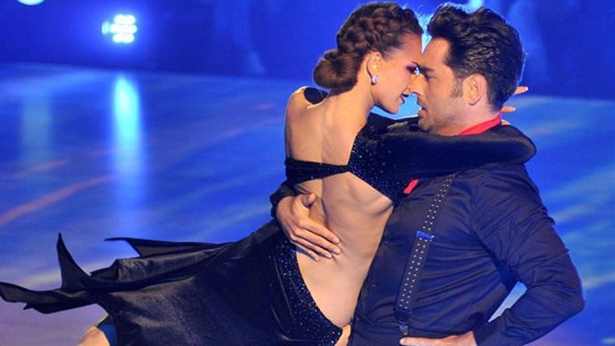 David Bustamante y Yana Oliana, en &#039;Bailando con las estrellas&#039;.