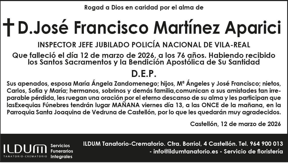 D.José Francisco Martínez Aparici