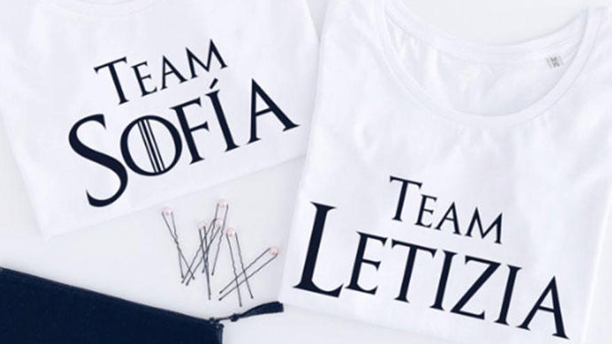 Las camisetas del &#039;Equipo Letizia&#039; y &#039;Equipo Sofía&#039;