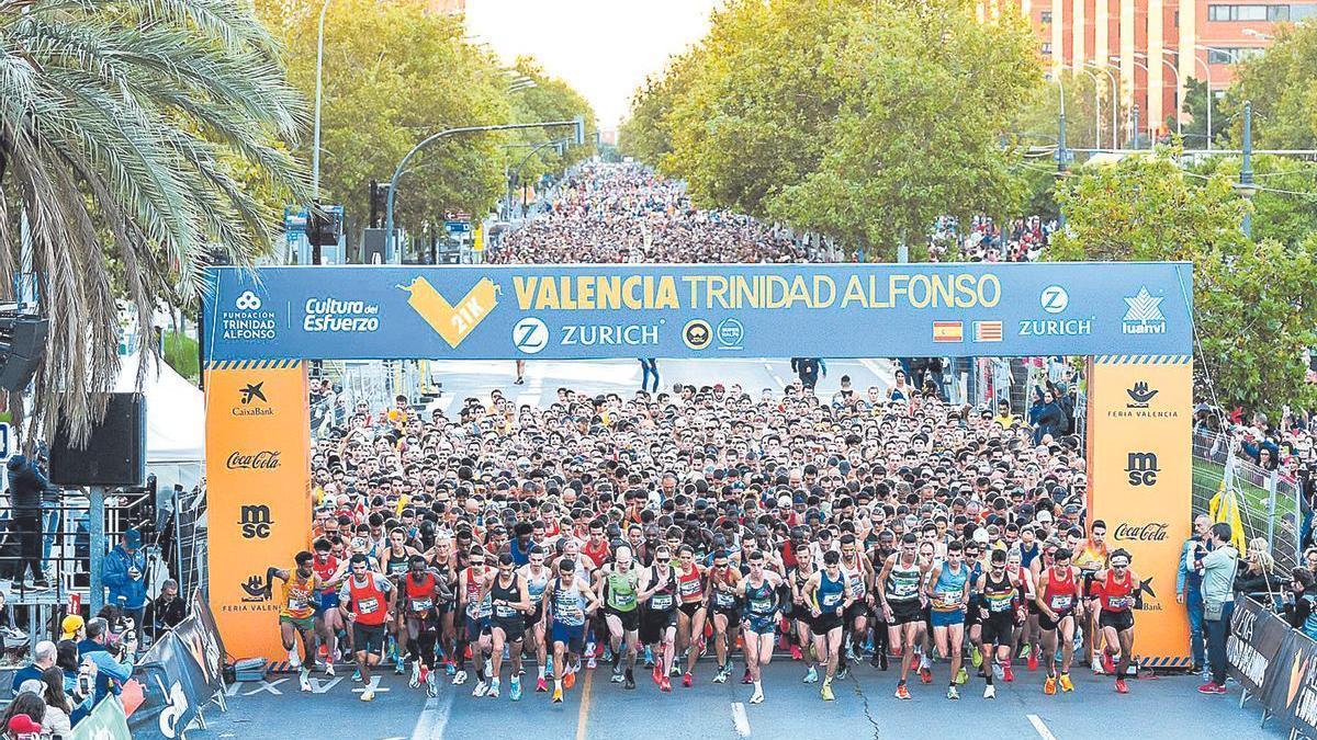 Una imagen del Medio Maratón del Valencia de 2023