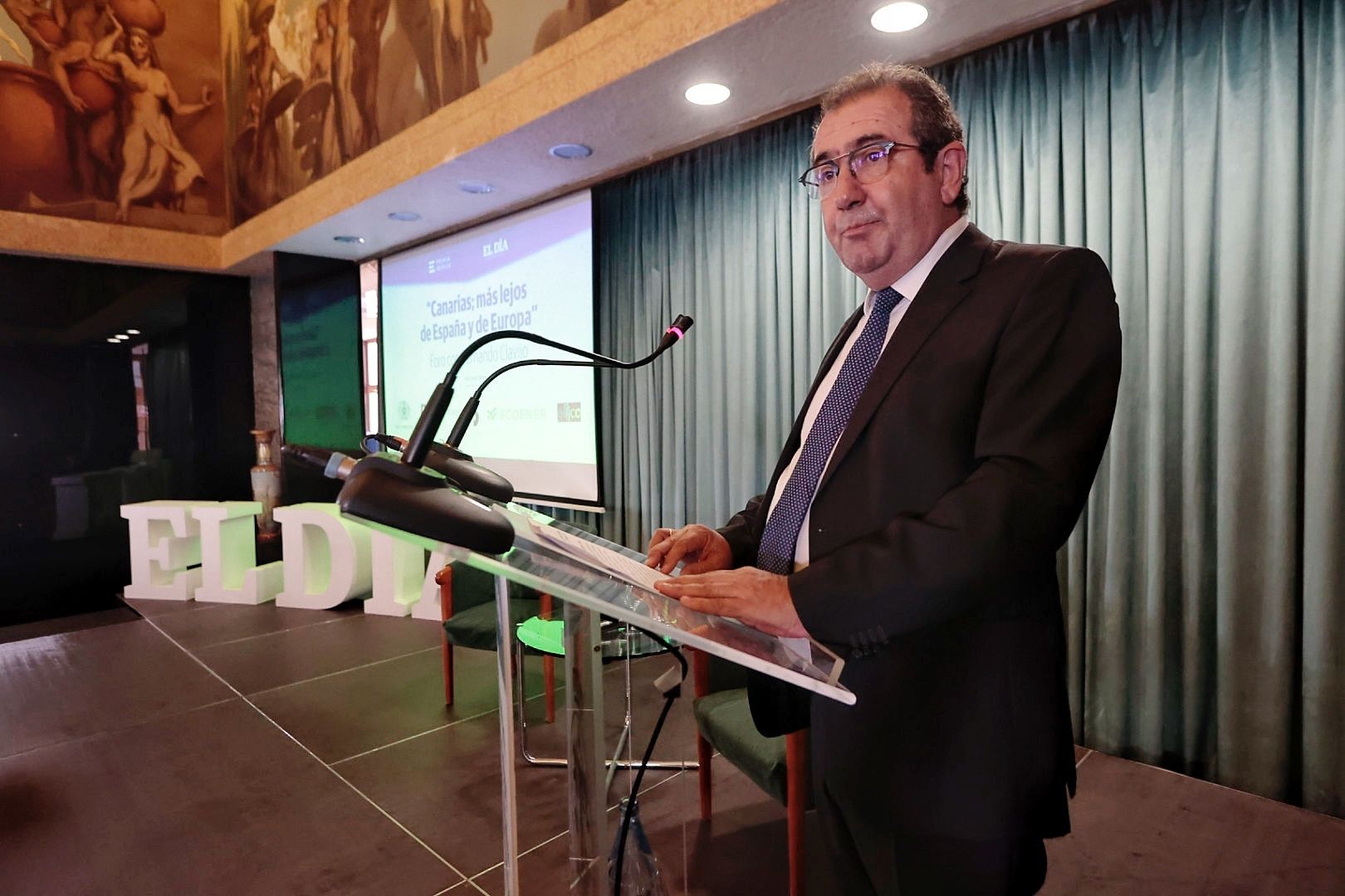 Fernando Clavijo en el Foro de  El Día 'Canarias; más lejos de España y Europa'