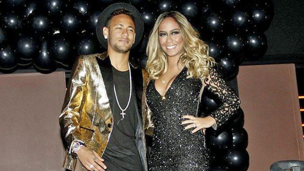 Neymar, en el cumpleaños de su hermana