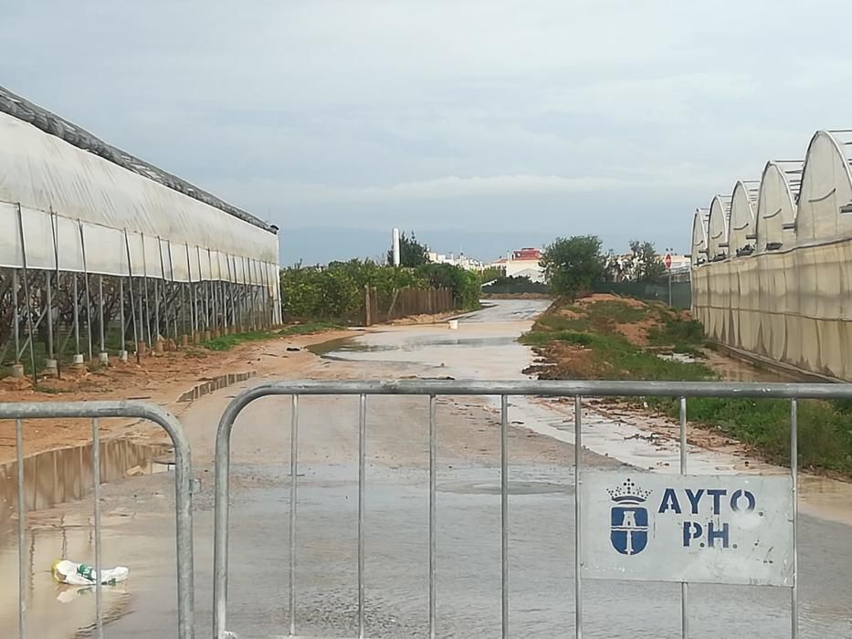 Las lluvias han dejado entre 15 y 30 litros por metro cuadrado en la Vega Baja