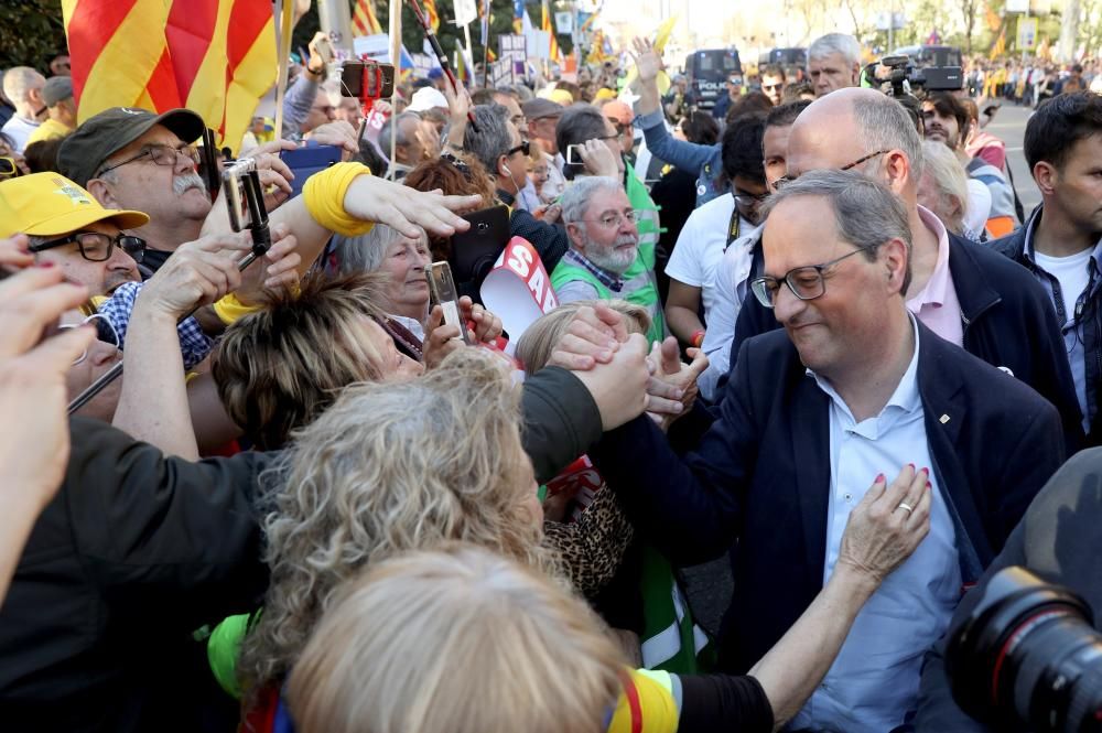 Manifestación del independentismo catalán en Madrid