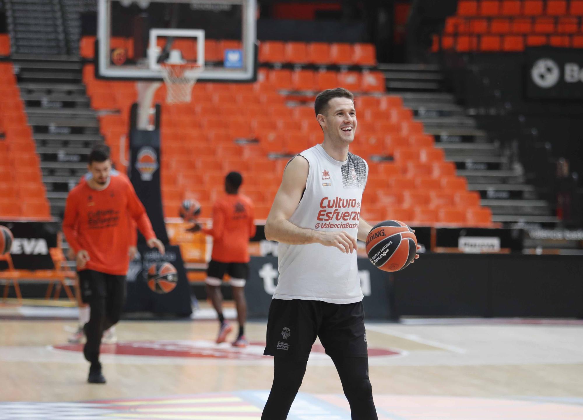 Así fue la sesión de entrenamiento para Valencia Basket