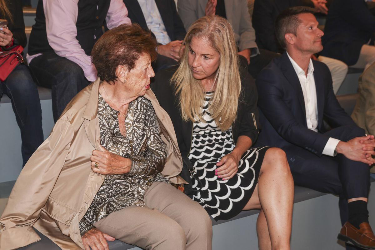 Arantxa acudió al Museu Olímpic i de l'Esport acompañado de su madre Maria Luisa