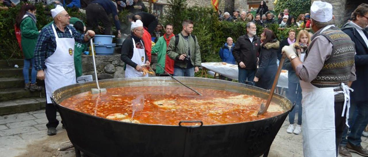 Imatge d'arxiu de la festa d'arròs de Bagà