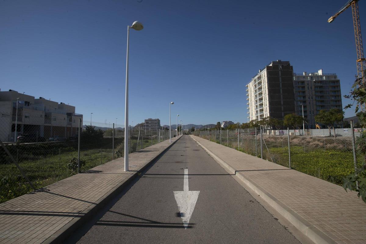 Vista del PAI Fusión que concentra la mayor cantidad de solares para vivienda pública en Sagunt.