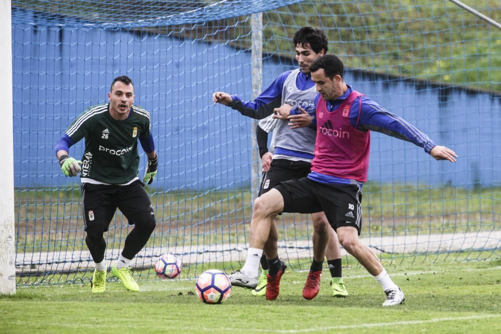 Entrenamiento del Real Oviedo en El Requexón