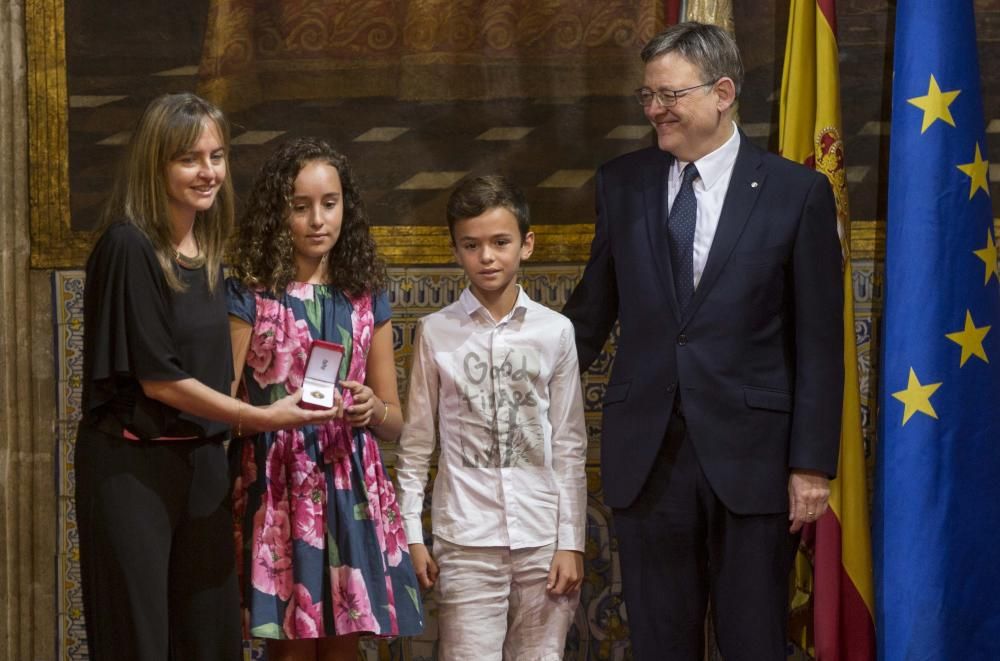 Entrega de distinciones de la Generalitat el 9 d'Octubre