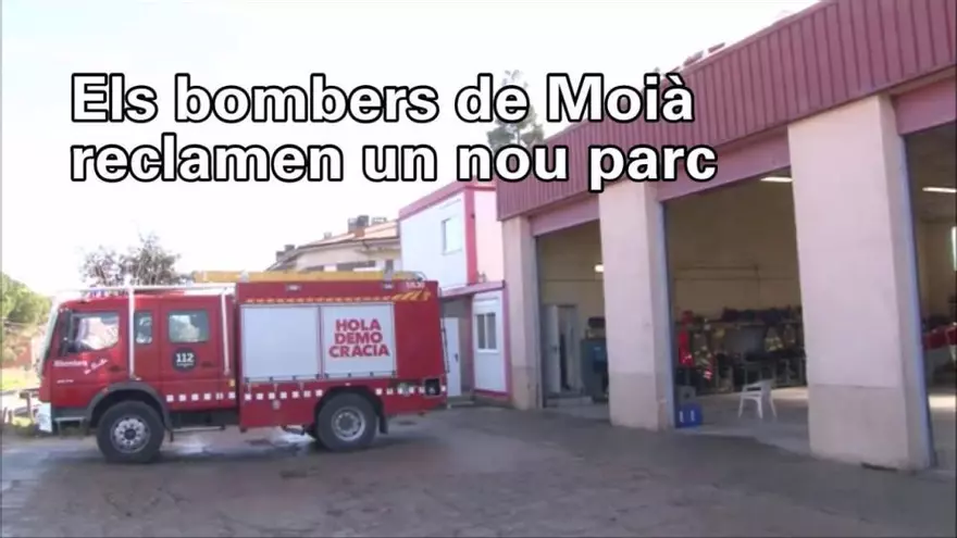 Els bombers de Moià denuncien manca de recursos i reclamen l'inici del nou parc