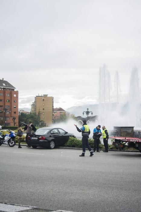 Accidente en la plaza Castilla