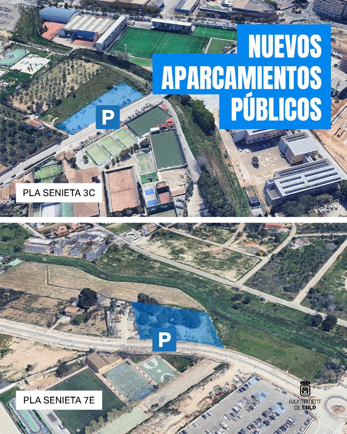 Los nuevos aparcamientos