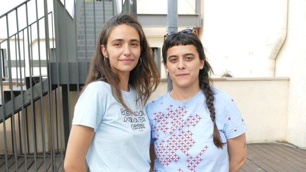 Giulietta Vidal i Irene Romo, cantants d'Alosa, a la presentació de l'Acústica