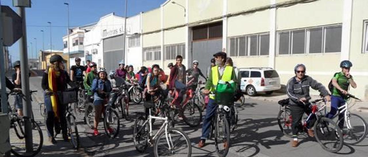 Parte del recorrido realizado por la agrupación ecologista.