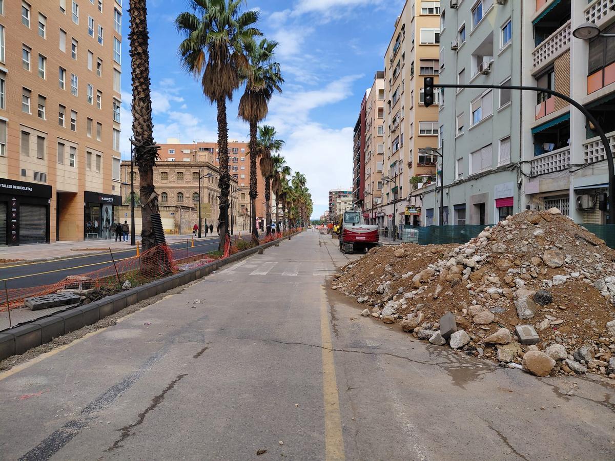 Obras en Giorgeta y Pérez Galdós