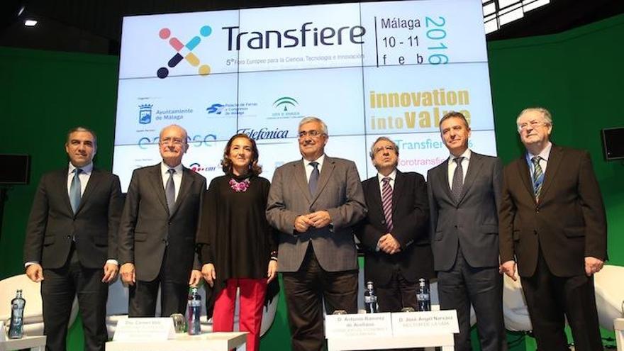 La inauguración del foro Transfiere, ayer en el Palacio de Ferias.