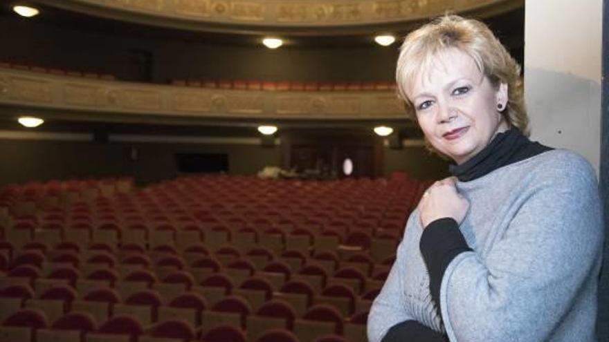 La mezzosoprano Mireia Pintó, ahir a l&#039;escenari del teatre Conservatori