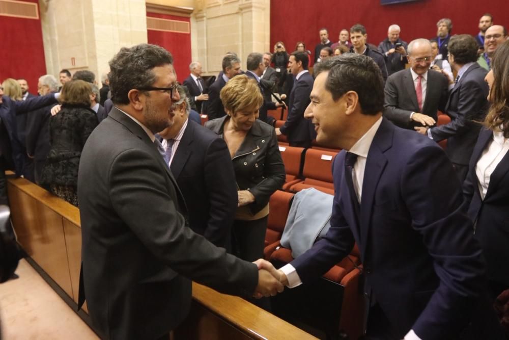 Sesión de investidura de Juanma Moreno como presidente de la Junta de Andalucía