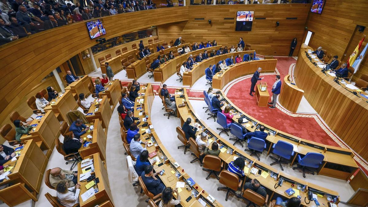 Sesión constitutiva del Parlamento de Galicia, esta mañana