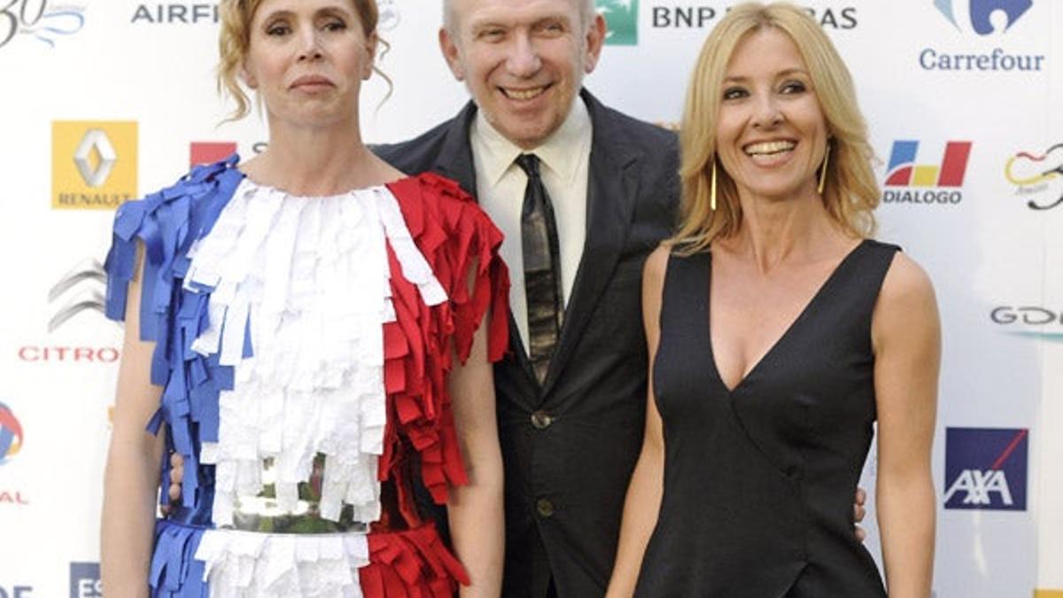 Ágatha Ruiz de la Prada, Jean Paul Gaultier y Cayetana Guillén Cuervo