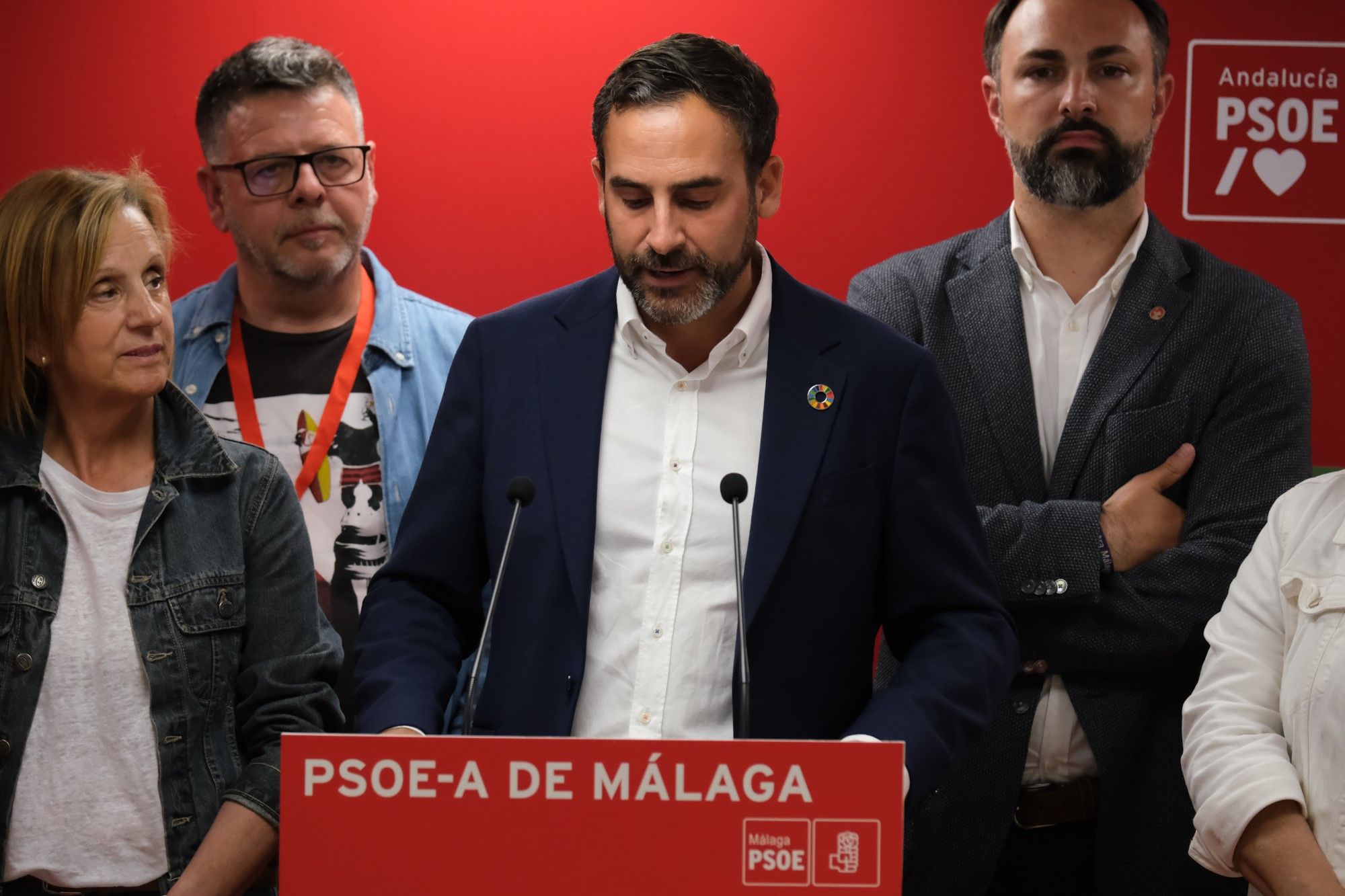 Imágenes de la noche electoral del 28M en el PSOE