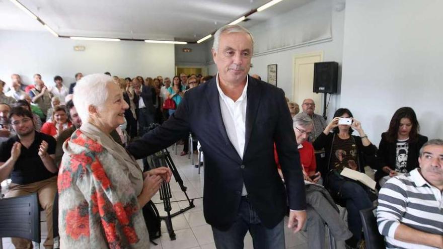 Pachi Vázquez, ayer, en el acto de presentación de su candidatura para la Alcaldía de Ourense.