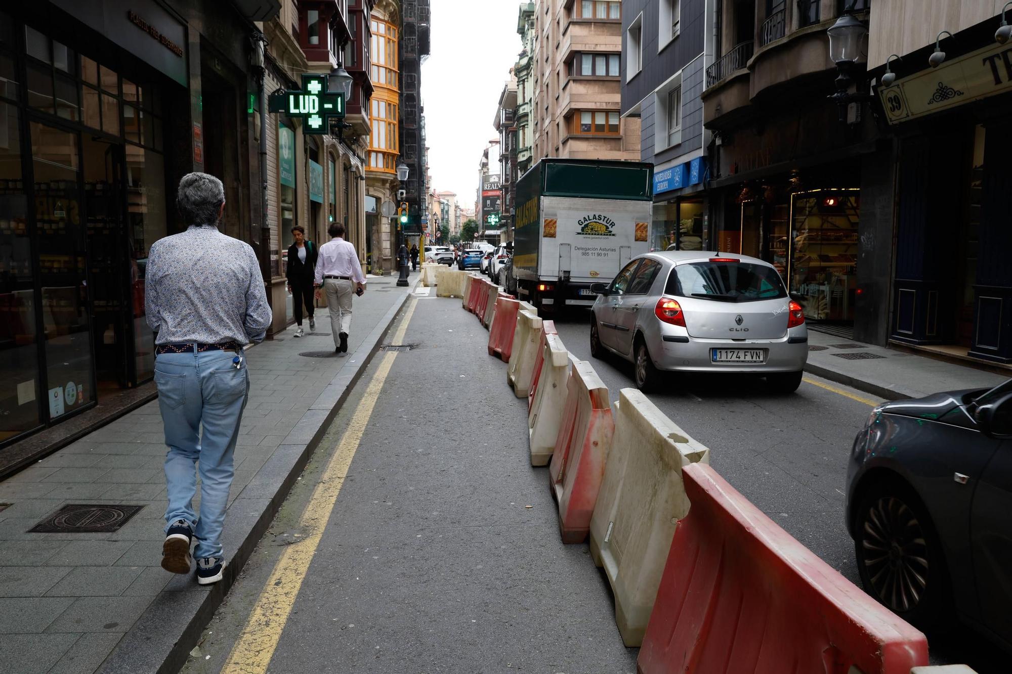 Los cambios de tráfico en el centro de Gijón pasan la prueba: "Es viable" (en imágenes)