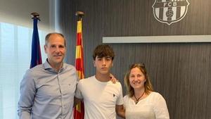 Óscar Medina, nuevo jugador del Cadete B del Barça